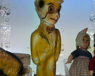 Tall chalkware Charlie McCarthy
