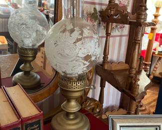 Pair of these electrified lamps