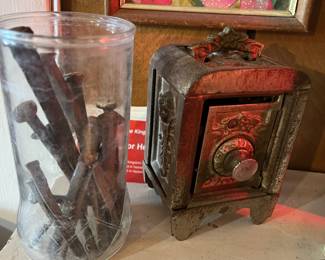 Antique "Kenton" 1911 ornate cast iron bank