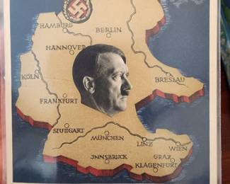 Hitler post card - postmarked 1938