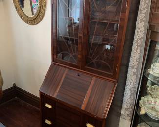 Wonderful art deco tall secretary desk - a must see!