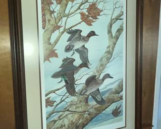 1989 Ducks Unlimited "Green-winged Teal" double signed print