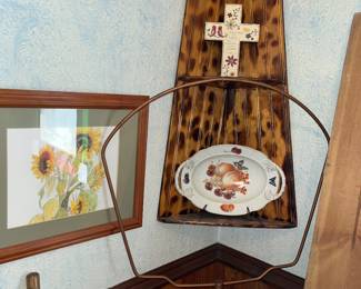 Corner shelf and birdcage stand