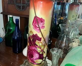 Gorgeous hand-painted table lamp