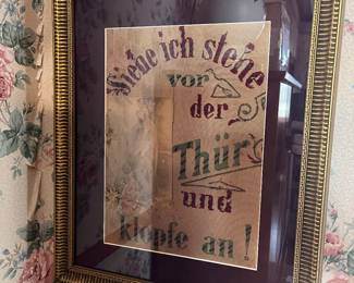 Another framed German needlepoint