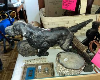 Cast iron English Setter bank / doorstop