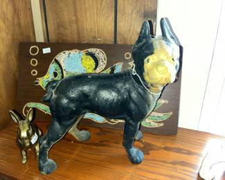 Cast iron Boston Terrier (believed to be Hubley)
