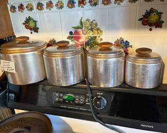 Vintage Mirro cannister set