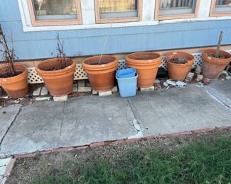 large terracotta pots