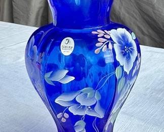 Fenton Cobalt Blue Vase