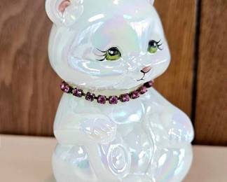 Fenton Opalescent Bear