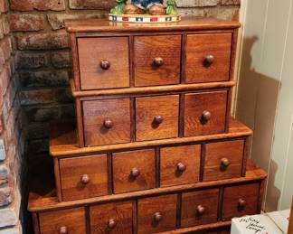 Awesome CD storage cabinet and 4th of July Uncle Sam decor