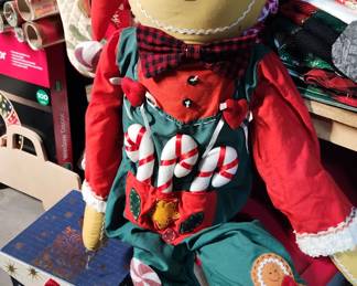 Giant stuffed Gingerbread man