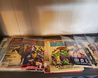 Some of the vintage comics and other books