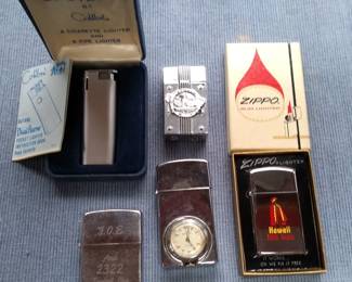Some cool vintage Zippo lighters