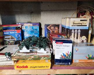 Christmas lights and accessories 