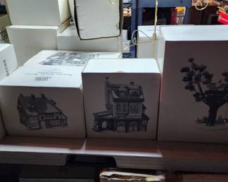 More village pieces including tree house