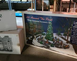 Some of dozens of Dept. 56 and other Christmas Village display sets