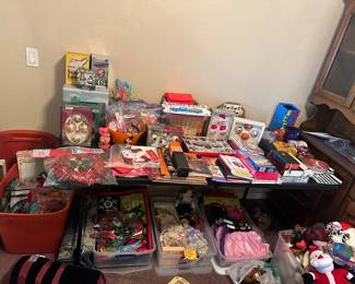 Christmas items hundreds of items for $.25 