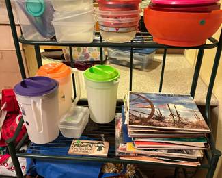 Kitchen items 
Shelf not for sale 