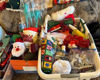 Stuffed Animals all $.25 each 
Christmas items $.25 each 