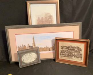 Artwork Of Historical Buildings