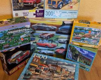 Transportation Retro Themed Puzzle Variety