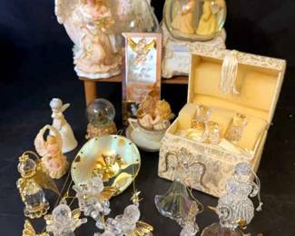 Angels With Assorted Blown Glass Minis