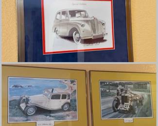 Automobile Wall Art Trio