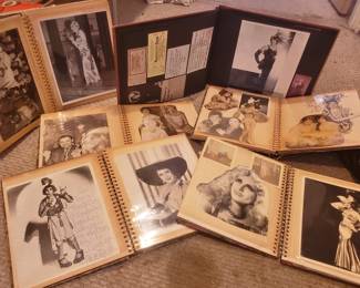 Vintage Scrapbooks of Noteworthy Female Impersonators, many autographed