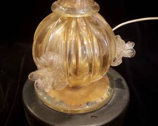 Detail, Murano Glass Gold-Fleck Lamps