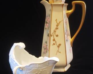 Vintage Chocolate Pot and Creamer