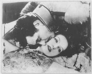 Vintage Glass Negative of John Gilbert  Greta Garbo