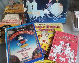 Vintage Disney Books, many from Disney VP O. B. Johnston