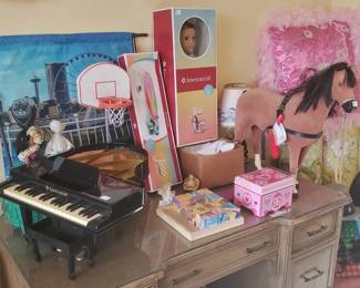 All American Girl Grand Piano and other items