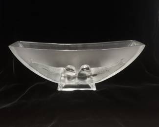 Art Deco  "Dove" Vase by Verlys France, signed