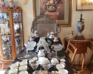 China, Crystal and Vintage Silverplate