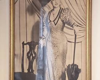Huge Vintage Print of Mae West