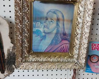 Jesus lenticular Last Supper framed art
