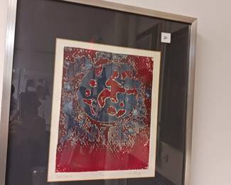 1960s psychedelic art signed and numbered