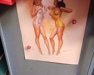 1950s pin-up girl posters
