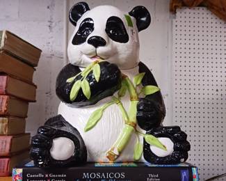 Ceramic Panda cookie jar