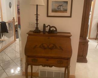 Antique Drop Front Secretary Desk