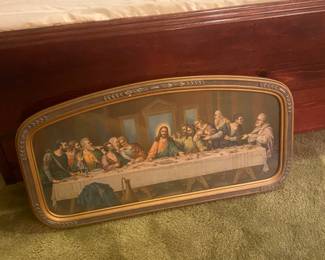 Antique Framed Last Supper