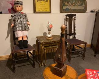 Vintage Furniture, 1960’s 36” tall doll, Mel Torme & Buddy Rich Concert Poster