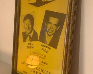 Framed Vintage Concert Poster