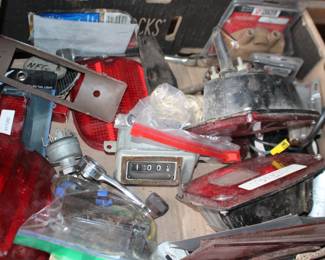 Vintage Car Parts, Lights, Door Handles
