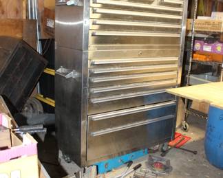 Large Tool Aluminum Box and Tools