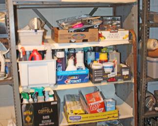 Cleaning Products, Power Lights, Tools