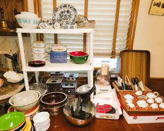 Tea Set, Texas Ware bowls, Texas Ware dinner Set, Corning Ware